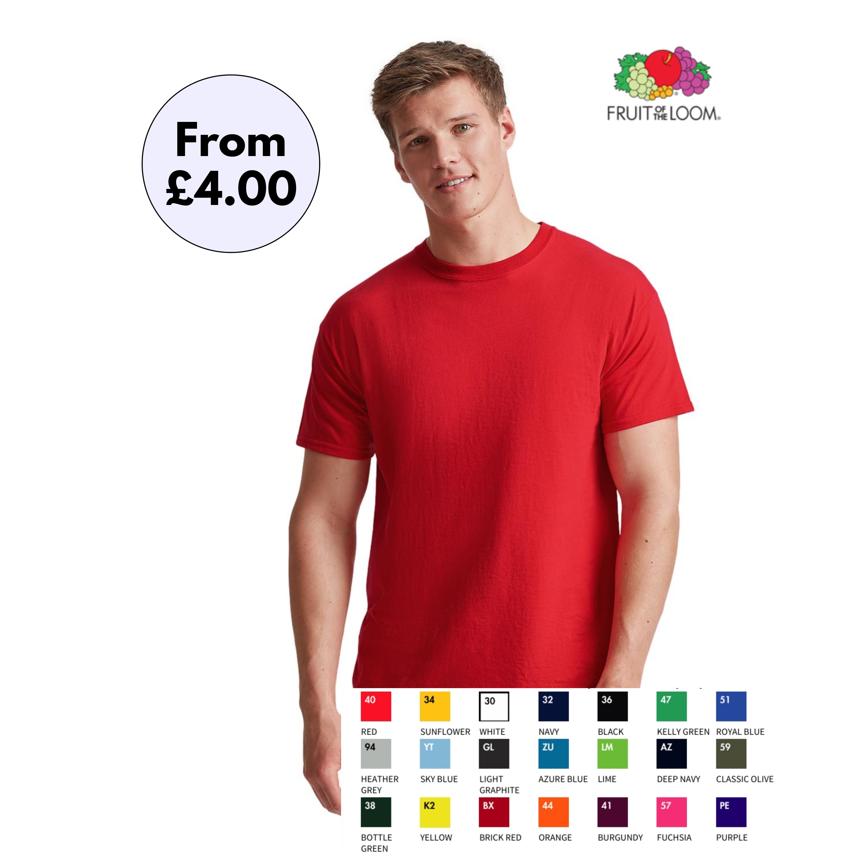 SS048 - Fruit Of The Loom Original Tee