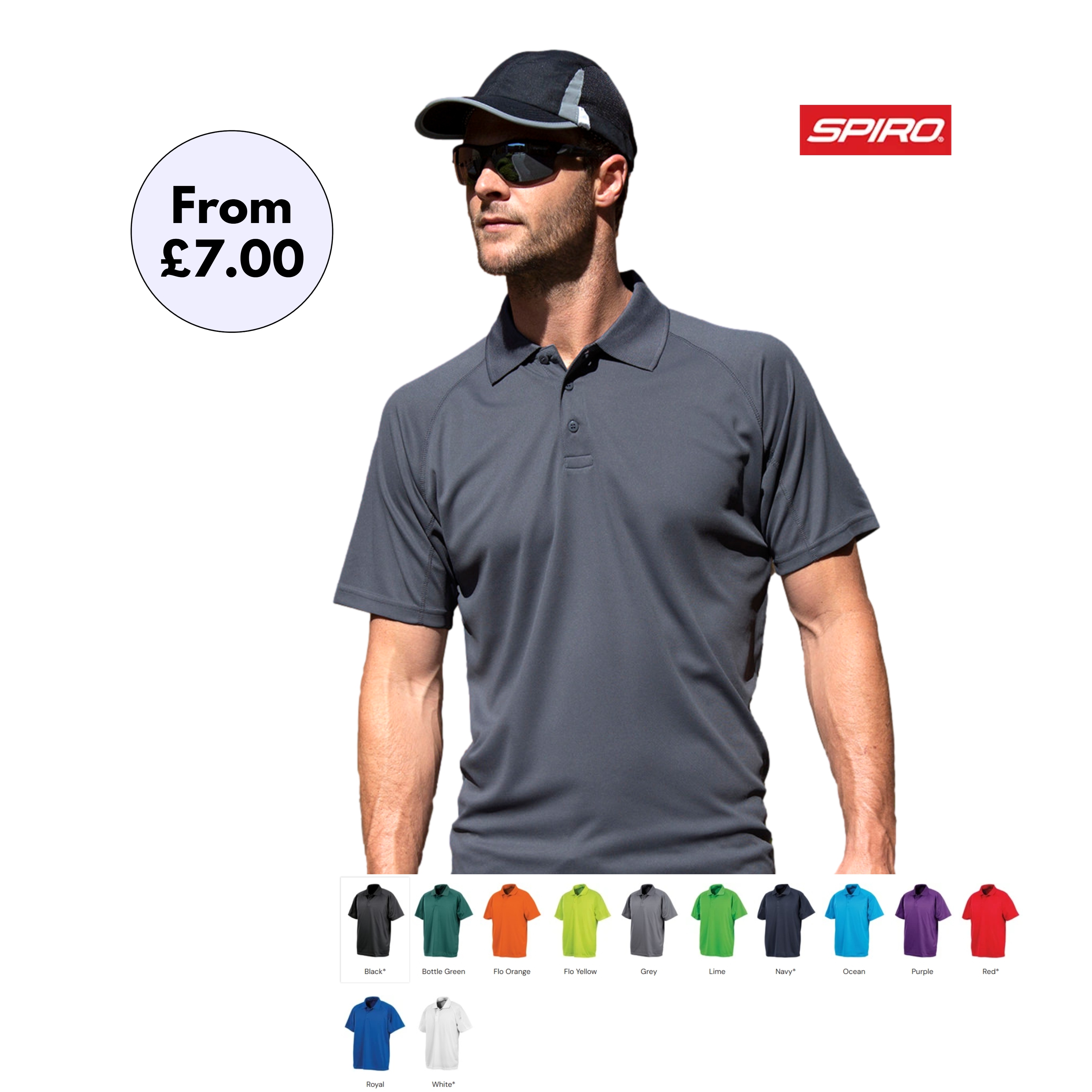 S288X - Spiro Performance Aircool polo shirt
