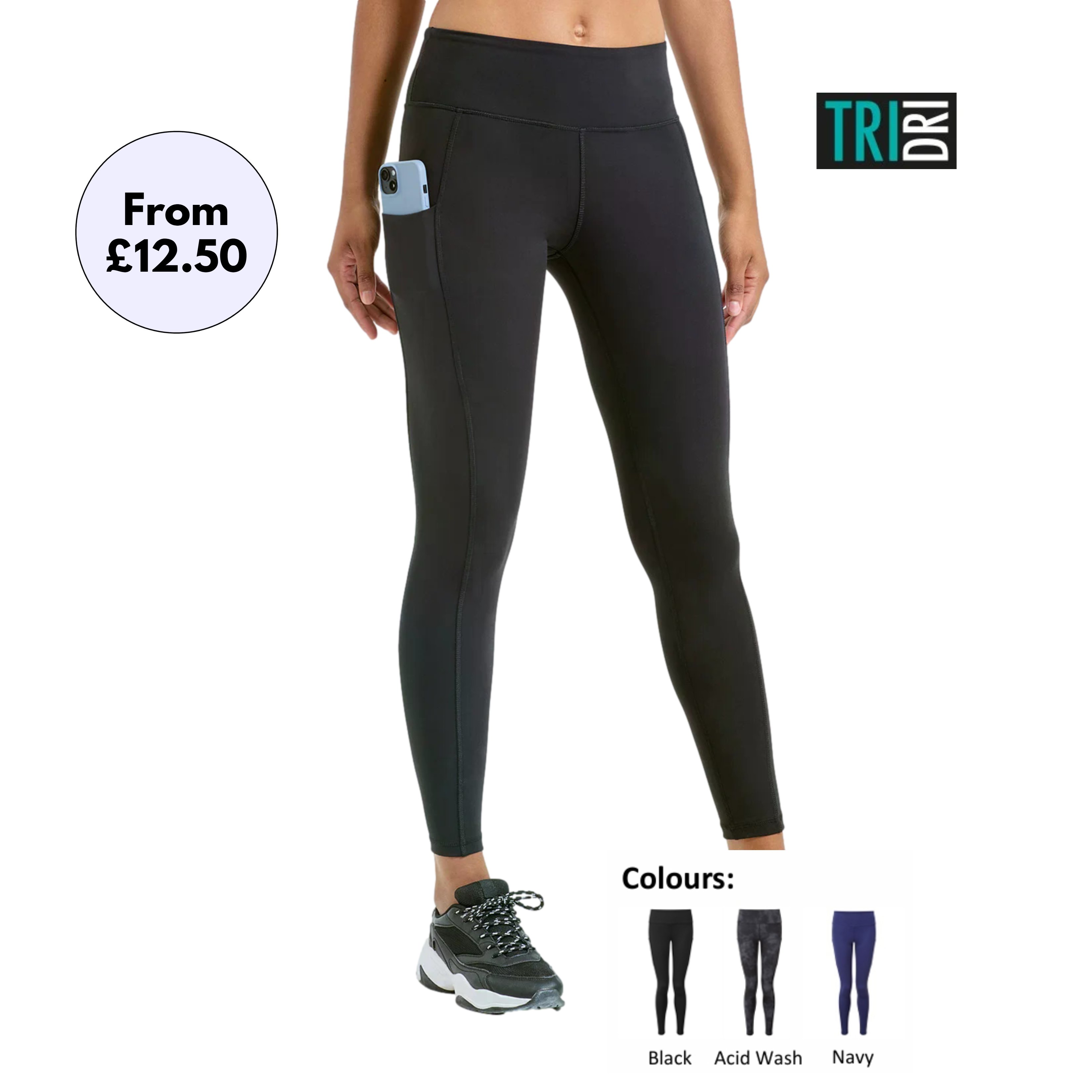 TR532 Women's TriDri® recycled performance full-length leggings